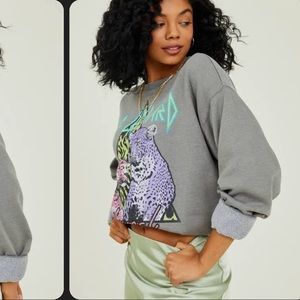 Def leopard sweatshirt, large, new without tags